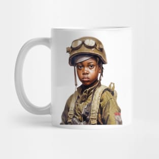 Military Minded Street Soldier Urban Warrior Black Boy Mug